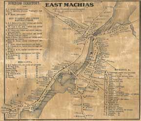 East Machias Village 32 Topographical Map of the County of