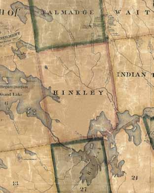 HINKLEY Topographical Map of the County of Washington, Maine