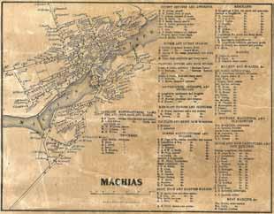 Machias Village 48 Topographical Map of the County of Washington,