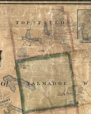 TOPSFIELD Topographical Map of the County of Washington, Maine
