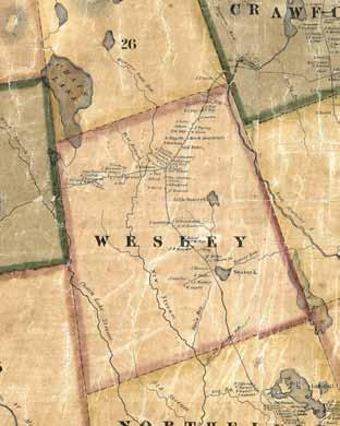 WESLEY Topographical Map of the County of Washington, Maine