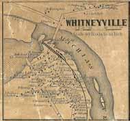Whitneyville Village Topographical Map of the County of Washington,