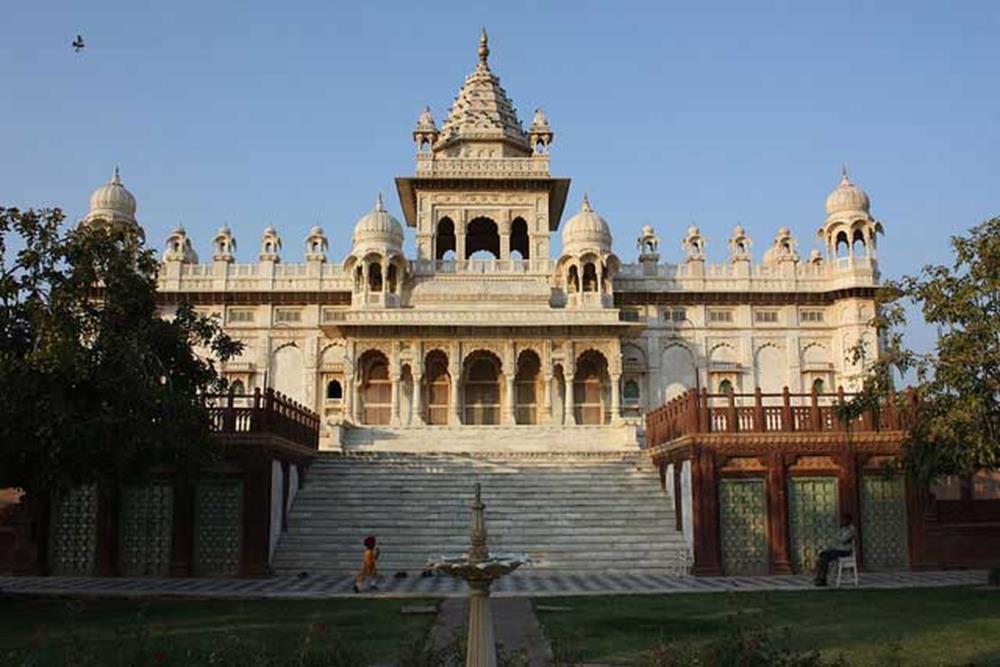 JASWANT THADA It is Situated nearly 12 kms from AIIMS Jodhpur Was built in memory of Maharaja Jaswant Singh, the Second in the year 1899. The tranquillity of the marble construction is enchanting.