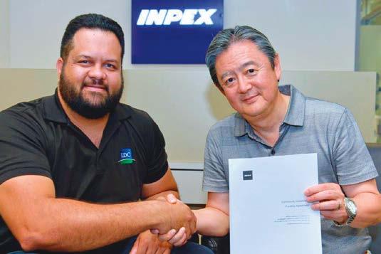 The extension gives INPEX certainty to any future plans to expand its operations in the Territory.