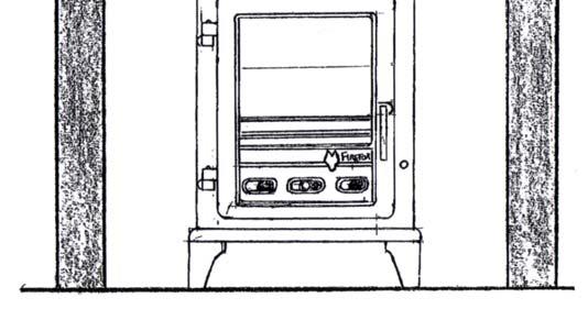 It is essential that all connections between the stove and chimney-flue are sealed and made airtight.