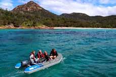 Tasmania s stunning east coast Maria Island, home to a historic penal settlement and national park The imposing dolomite columns of Bishop & Clerk The dramatic sandstone Painted Cliffs An Australian