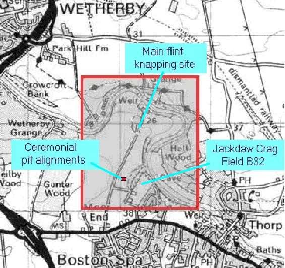 Report of Investigations at Jackdaw Crag Field B32, SE 42304632, Boston Spa, 2008. Part 1.
