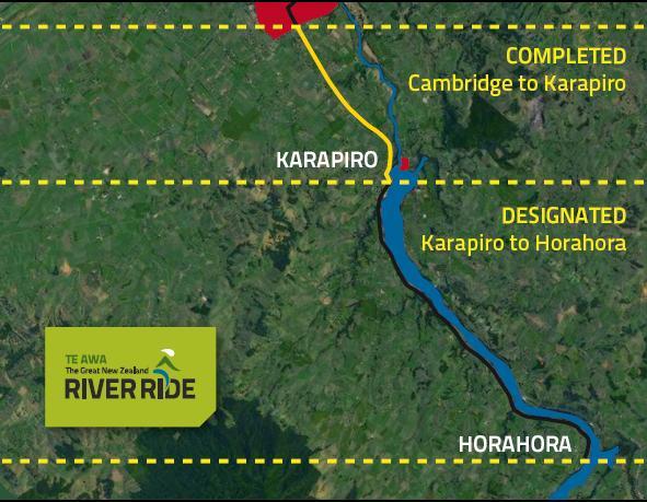 Cambridge to Horahora Partially completed -18 KM to do