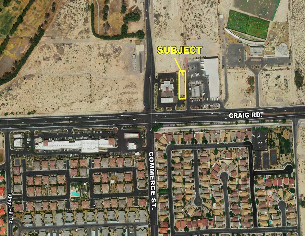 1. Craig & Commerce, NEC This +/- 0.27 acre property is located just east of the NEC of Craig Road and Commerce Street in North Las Vegas, NV.