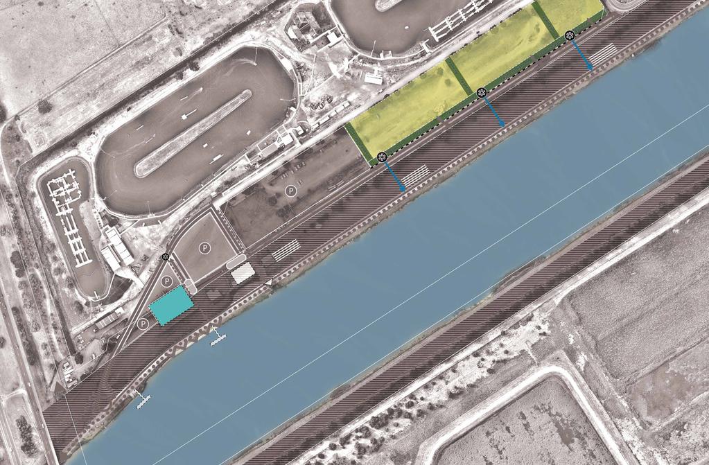 MAP 6 ASPIRATIONAL U22 FORMALISE PEDESTRIAN PATHS FOR EASIER ACCESS TO THE RIVER U23 INCLUDE LANDSCAPE AND STORMWATER MANAGEMENT FEATURES WITHIN PARKING AREA U24 REPAIR AND UPGRADE THE
