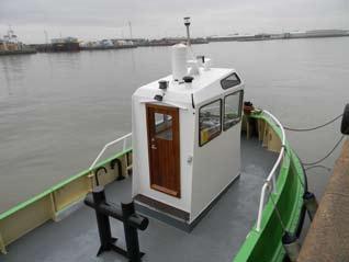 5 tonnes and is powered by twin 45hp engines.