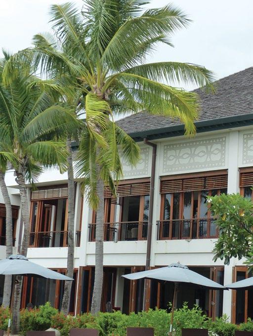 PLACES WE STAY Sofitel Fiji Resort and Spa We escape to the South Pacific and retreat to a Fiji beach resort merging luxury hotel facilities with the destinations natural beauty, vibrant local