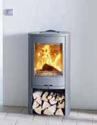 Swivel the stove steplessly by placing it on a pillar with a turntable and enjoy the fire from all angles of