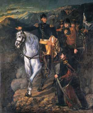 Although San Martín declared independence for Peru, his army was not strong enough to beat the large Spanish forces that remained in mountain fortresses.