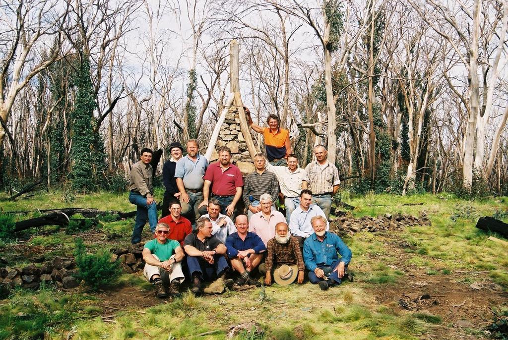 Indi Expedition group members at re-built No.