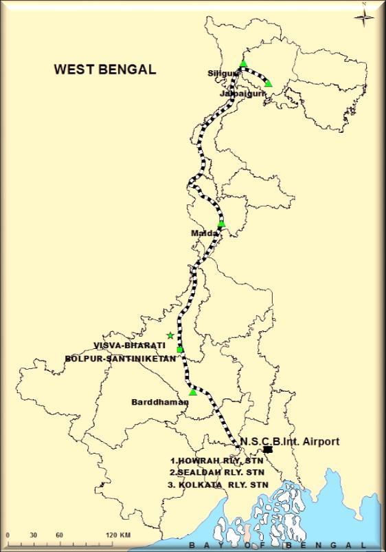 TRAIN CONNECTIVITY FOR BOLPUR-SANTINIKETAN Train No. To Bolpur -Santiniketan Train Name From Dep Arr Train No.