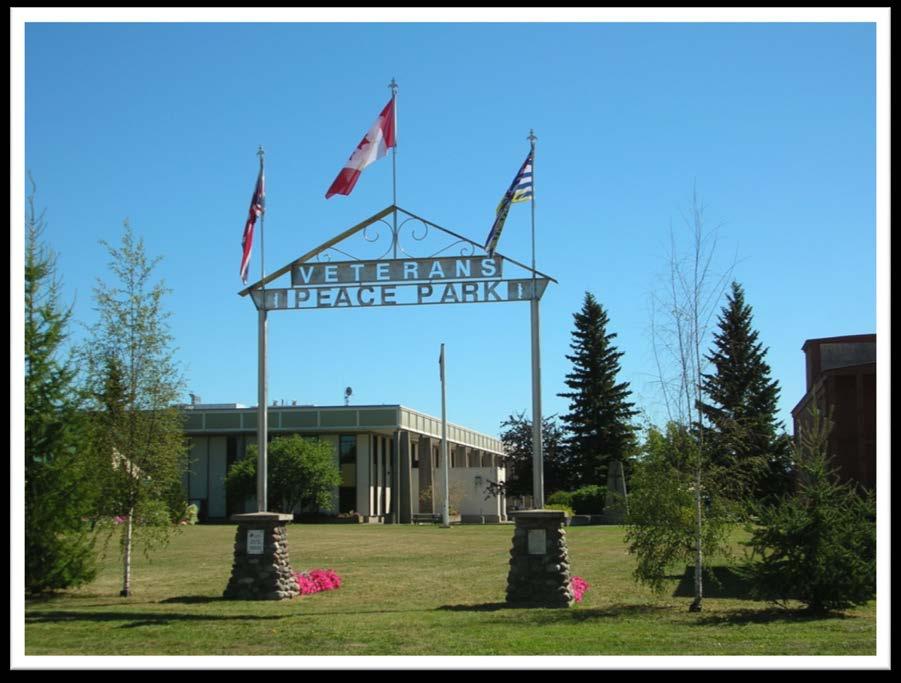 VETERAN S PEACE PARK Located behind the Smithers