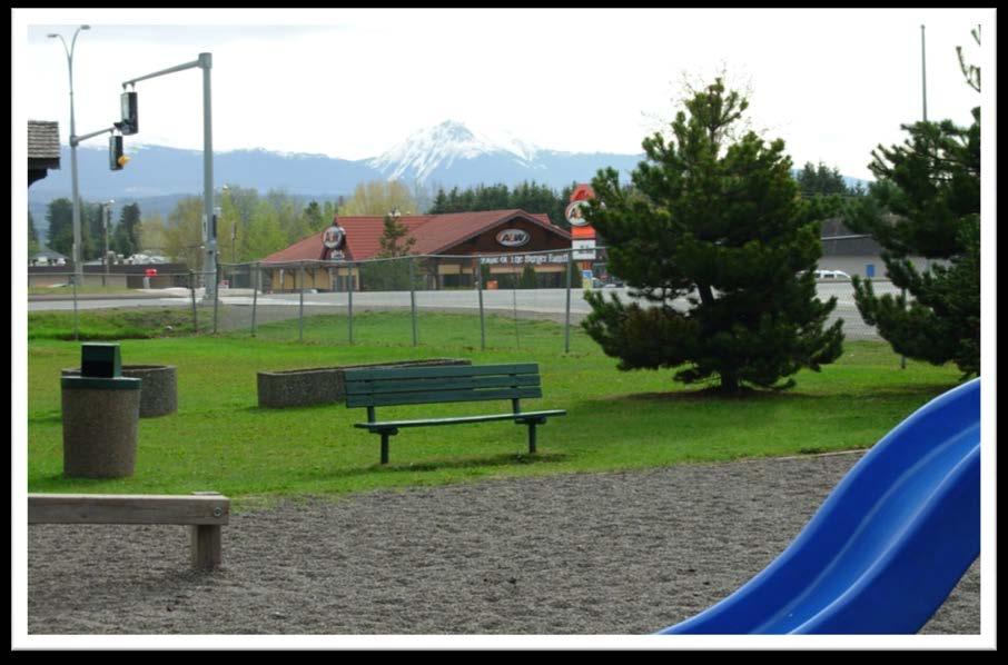 All ages skate park, 1 softball field, 1 rugby field.