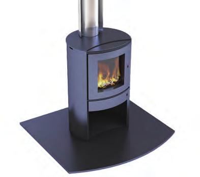 This alternative to the traditional square box wood fire is the smallest of the range making it ideal for rooms where space is tight, or the fire