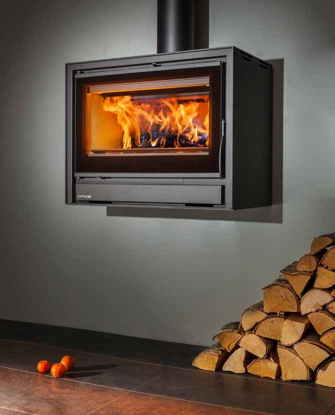 STUNNING FLAMES ON A LOG STORE OR FLOATING ABOVE THE FLOOR Height on log store...975 mm Height on wall...up to you Width.