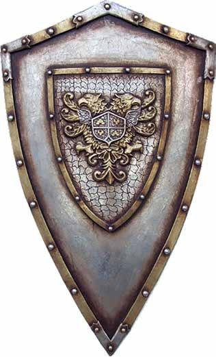 Y2274 Medieval Shield - Castle L 58 x W 13 x H 89cm - 6kg