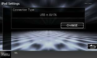 Rad funkcije CD/Audio i vizualnih datoteka/ipod/aplikacija Podešavanje veze za ipod/iphone 1 Dodirnite [ipod Connection Setup] na zaslonu s postavkama za ipod.