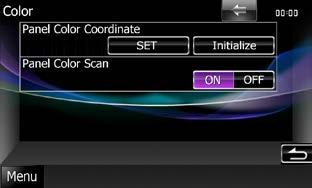 Podešavanje postavki Usklađivanje boja upravljačke ploče Možete podesite boju osvjetljenja zaslona i gumba. Stavke koje se mogu odabrati su različite i ovise o modelu uređaja.
