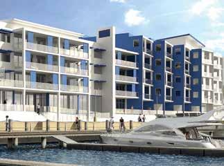 Construction of Batavia Marina Apartments is well advanced with 50% of the project pre-sold. Waterline Apartments, Mandurah Purchased in 2005, 0.45ha, the project is now complete.