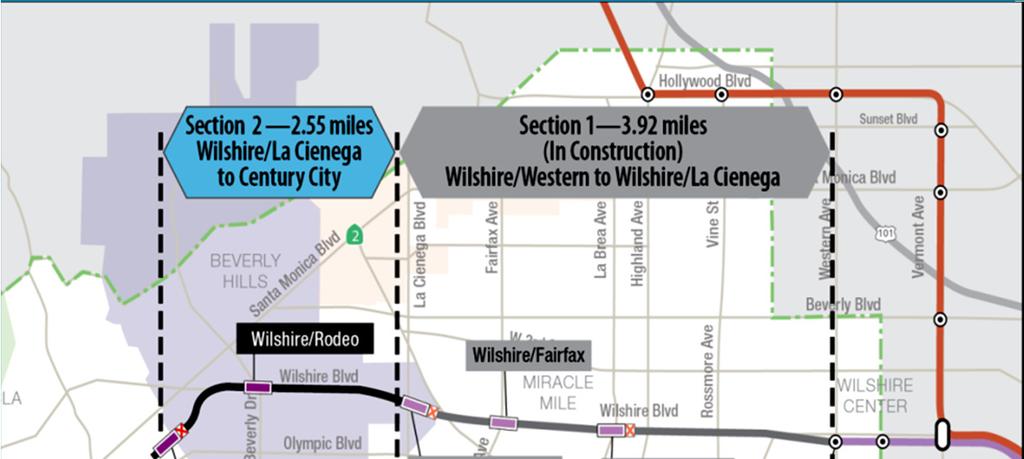 (Wilshire/La Cienega to Century City Constellation) FTA Record of Decision for entire 9- mile Project -
