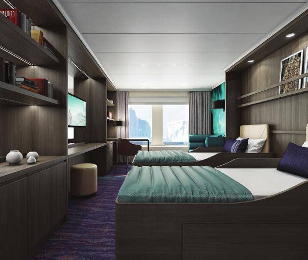 Luxury cabins Standard cabins ar Observation lounge DECK PLAN Private balcony Private balcony Hondius Suite Private balcony Ships ofﬁce 705 703 701 702 707 709 704 711 708 706 Grand Suite