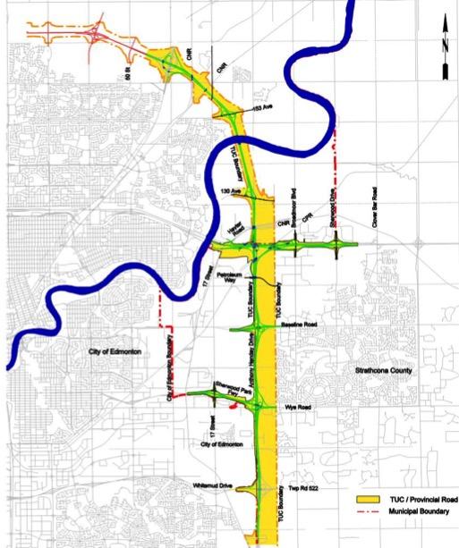 Project Scope 27 kilometres of freeway: Whitemud Drive to Yellowhead Trail 9km of reconstructed freeway Yellowhead Trail to Manning Drive 9km of new freeway Yellowhead Trail River to