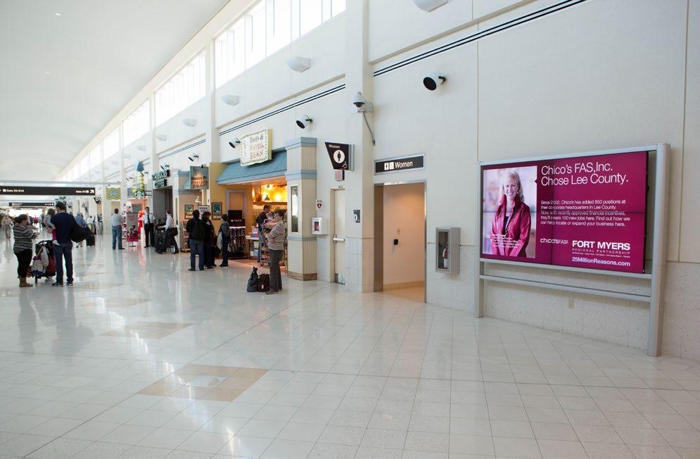 Digital Displays Location: Concourse B, C, & D Advertisers can maximize their exposure to the traveling public with Video Walls located on Concourses B, C and D.