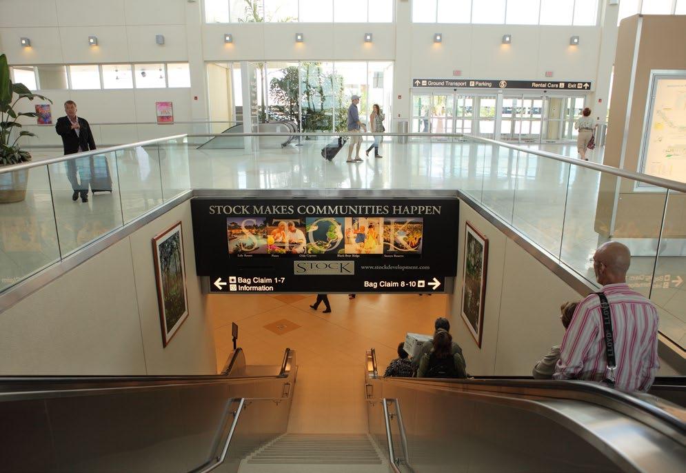 Wall-mounted Displays Location: Atrium Escalator Advertisers can take advantage of these large Wall-mounted Displays, strategically located above the escalators in the West and East Atriums.