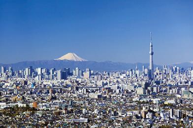 Three Vast Urban Areas: Tokyo, Osaka and Nagoya Japan has three huge metropolitan areas centered on the cities of Tokyo, Osaka, and Nagoya.