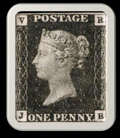 1 840: The Penny Black Stamp was issued.