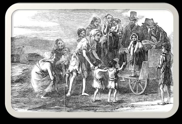 1 844: The potato famine breaks out in Ireland. Morse telegraph was introduced.