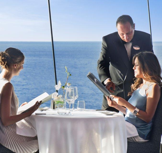 DEDICATED RESTAURANT A culinary journey in your own time. Enjoy the pleasures of an exquisite gourmet dining experience.