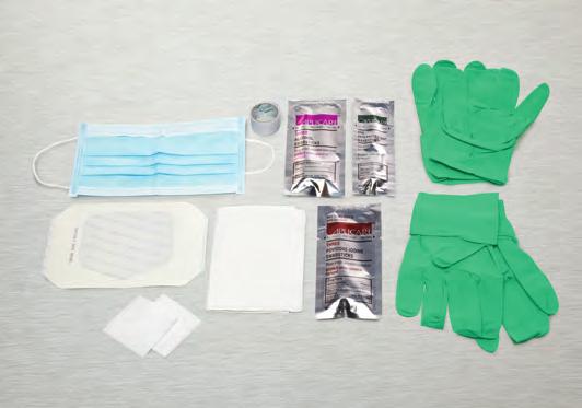 7 cm), Roll 1/pr Aloetouch 3G Vinyl Gloves DYNJ03033: 20/cs CENTRAL LINE TRAY with ALCOHOL/PVP Gauze 2 in x 2 in (5 cm x 5 cm), 6-ply, Non-Woven, Split 4/ea Gauze 4 in x 4 in (10 cm x 10 cm),