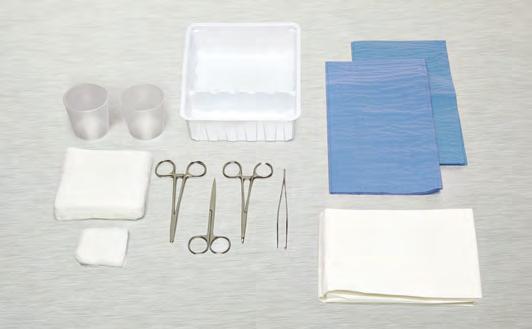 3 cm) OR Towel Blue Fenestrated Drape Adson Thumb Forceps 1 x 2 Scissors Iris Straight Mosquito Forceps Curved 5 in (13 cm) Webster Needle Holder Satin Medicine Cup 2 oz (59 ml) Povidone Iodine