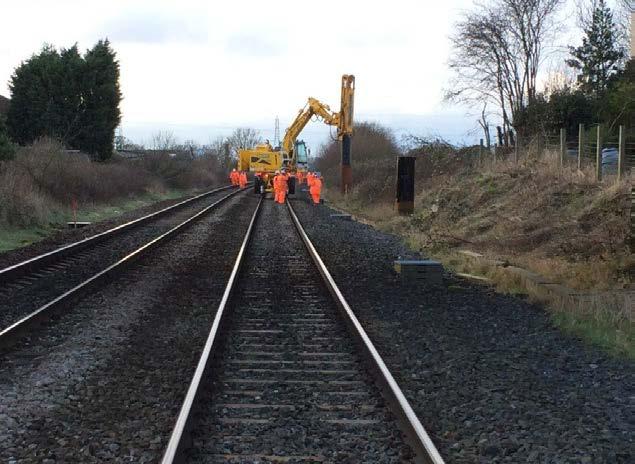 The team managing the installation of the overhead line equipment has split the railway line between Preston and Blackpool North into eight sections and over the coming months the team will move over