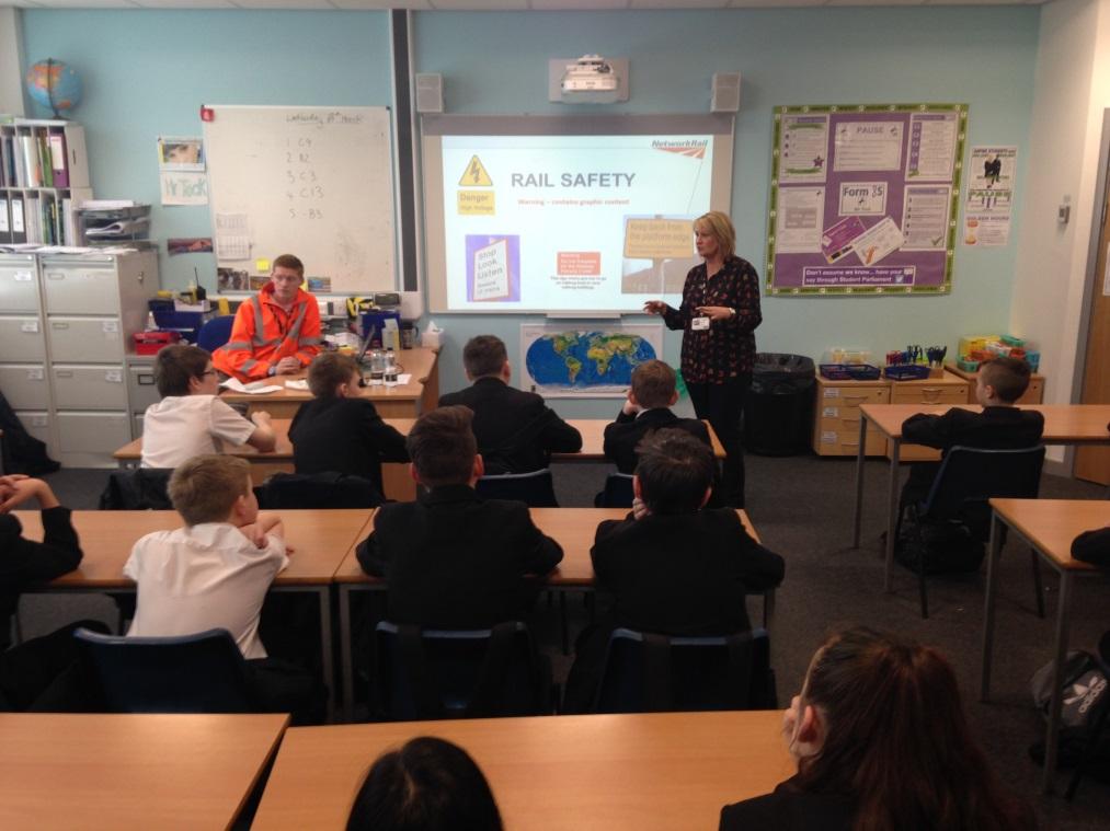 On Wednesday Janet and her team spent a day at Aspire Academy in Blackpool talking to their Year 8 students.