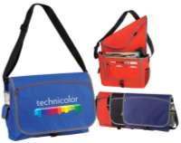 1111 16"W x 12"H x 4" w/pvc Red, Royal Blue, Navy Blue, MESSENGER: Business Messenger Bag w/a deluxe full organizer under the flap, front zipper pocket, side mesh pocket, cell
