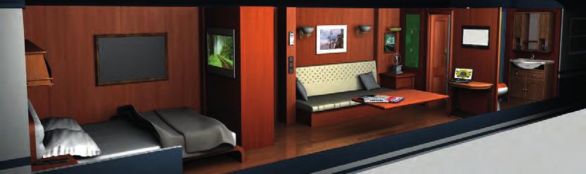 Large rooms with a comfortable 2-metre long double bed (or twin beds), wardrobe.