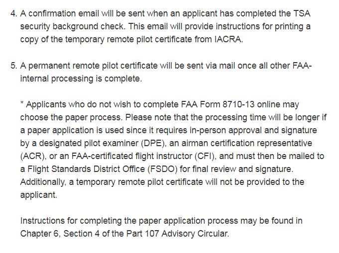 The FAA process for first-time pilots (continued) The