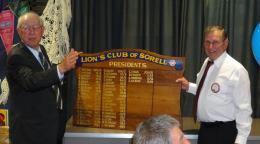 The function was attended by members and friends of the Sorell Club, past members including charter