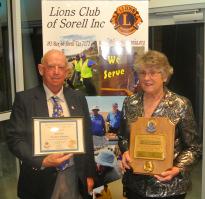 the presentation of an honour board listing the Club Presidents over the past forty years and the