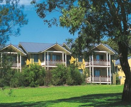 The beautifully appointed three bedroom air conditioned resort cottages comfortably sleep six guests. Designed for groups offering large living areas, kitchen, private courtyard and shaded verandahs.