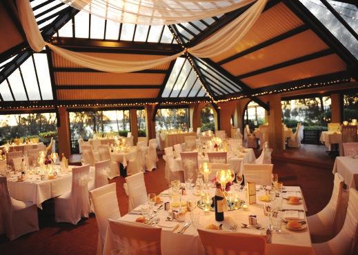 venue under a atrium glass ceiling for up to 200 people.