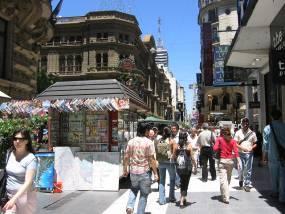 street in the heart of downtown Buenos