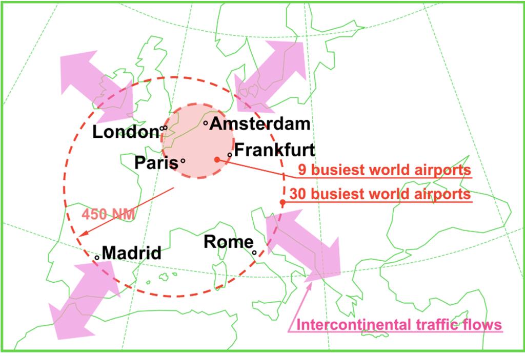RAAC/15- WP/28-2 - Figure 1: European core area (extract from EUROCONTROL report) 1.